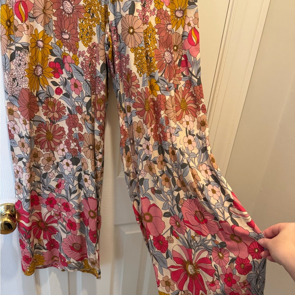 Petal & Pup Multicolor Floral Wide Leg Pants